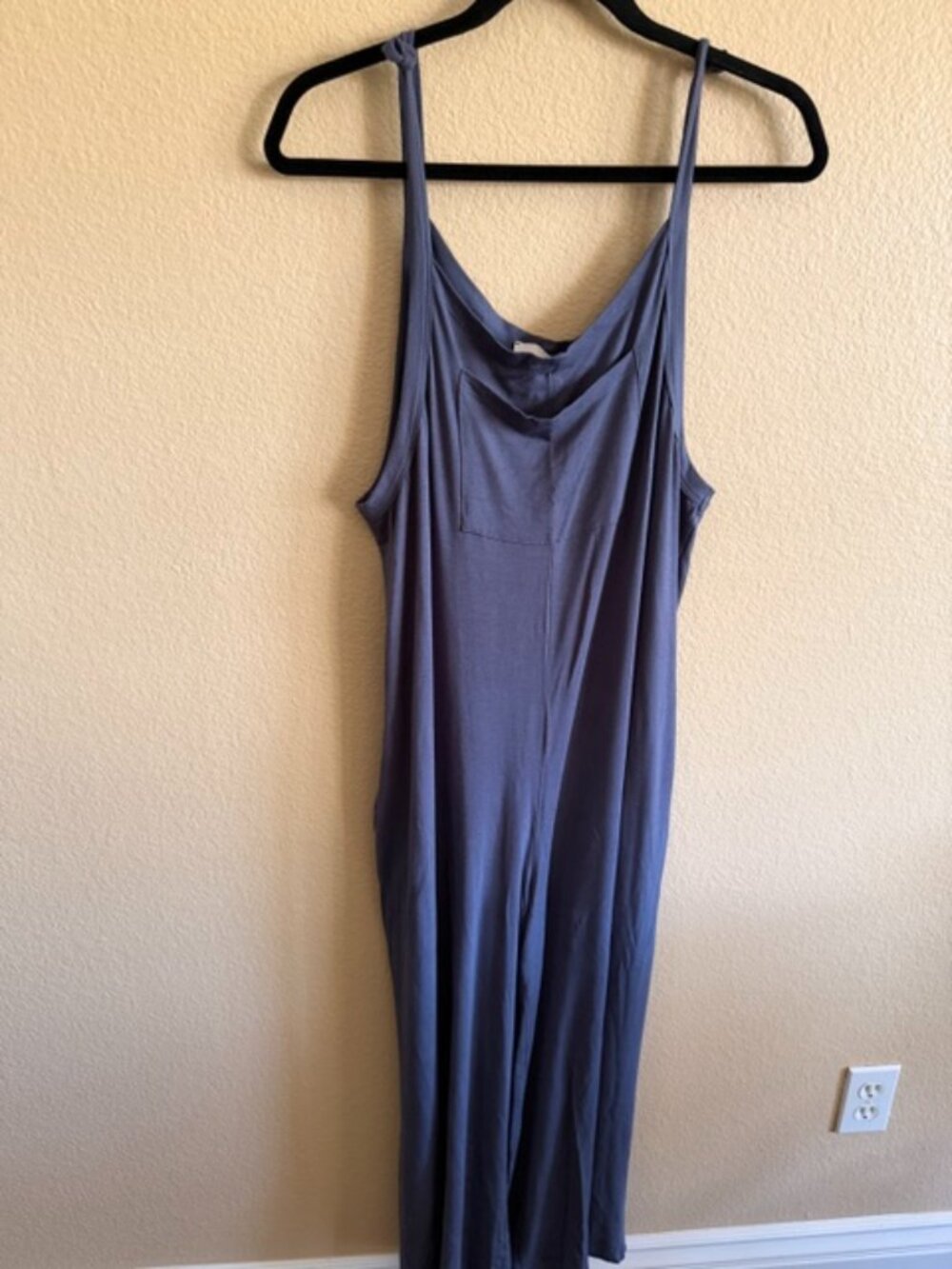 Elloh Romper with top front pocket and side pockets stone blue OS